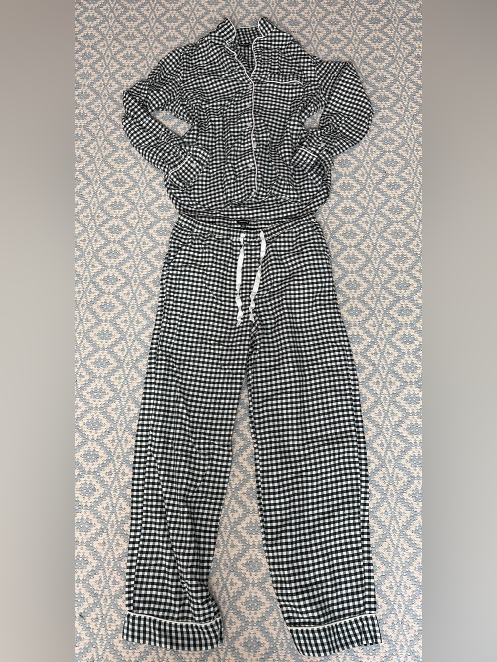 GAPBODY Gingham Pajama Set - Classic Sleepwear